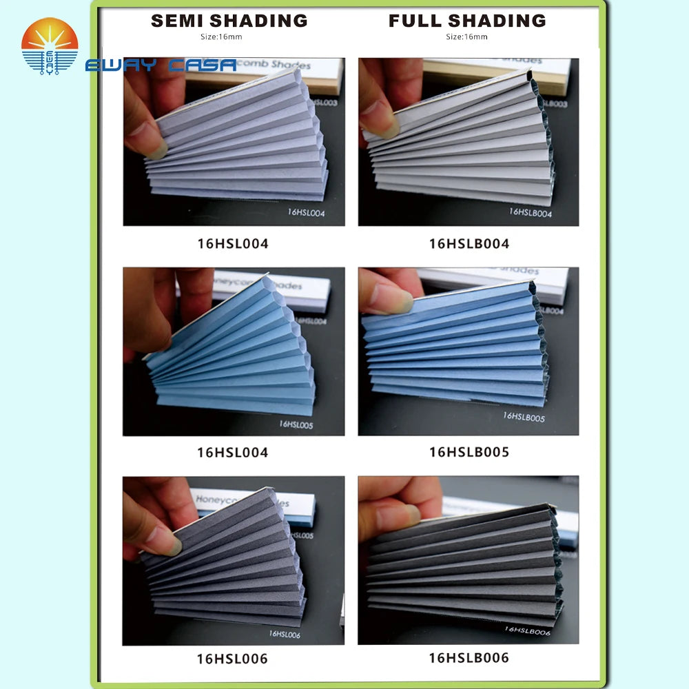 Solar Powered Motorized Honeycomb Shades for Inward-Opening Windows Fabric Optioins 2