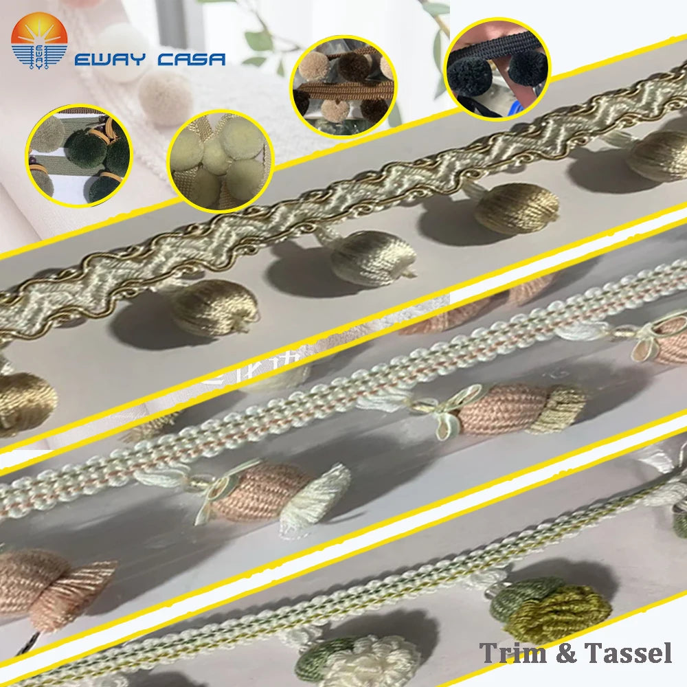 Image print day night roman shades trim & tassel