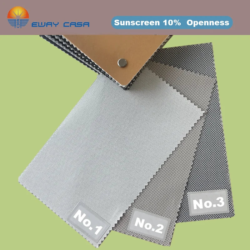 Electric Retractable Wave Canopy Blind Sunscreen 10% Openness