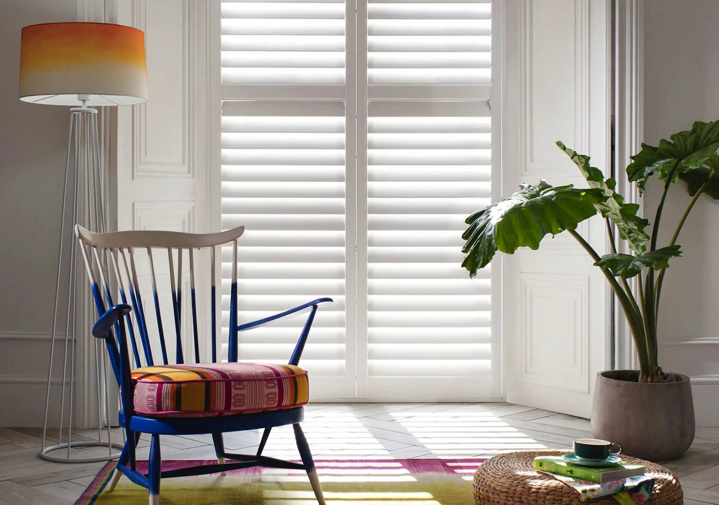 plantation shutters sliding folded door effect 4
