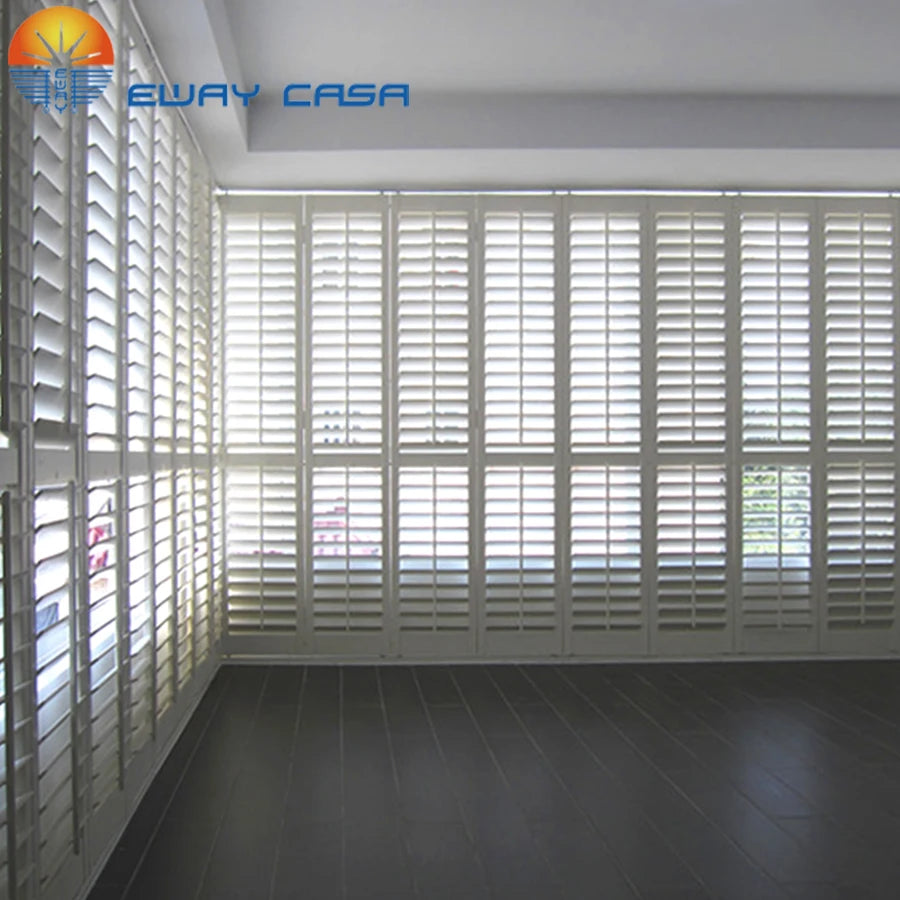 plantation shutters sliding folded door effect 2