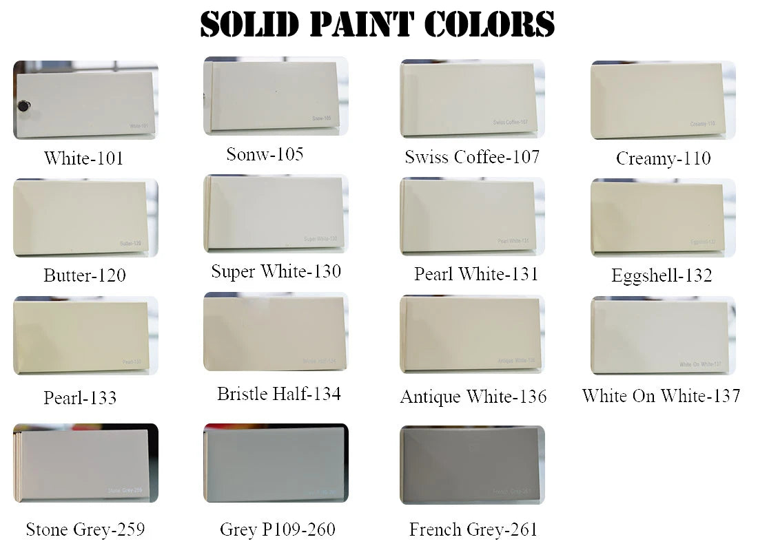 plantation shutters sliding folded door basswood solid colors