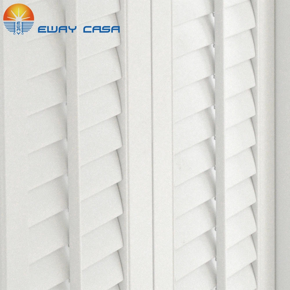 plantation shutters sliding folded door close look