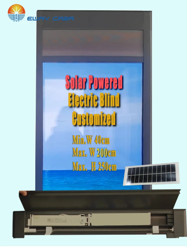 Solar Powered Motorized Honeycomb Shades for Inward-Opening Windows 3:4
