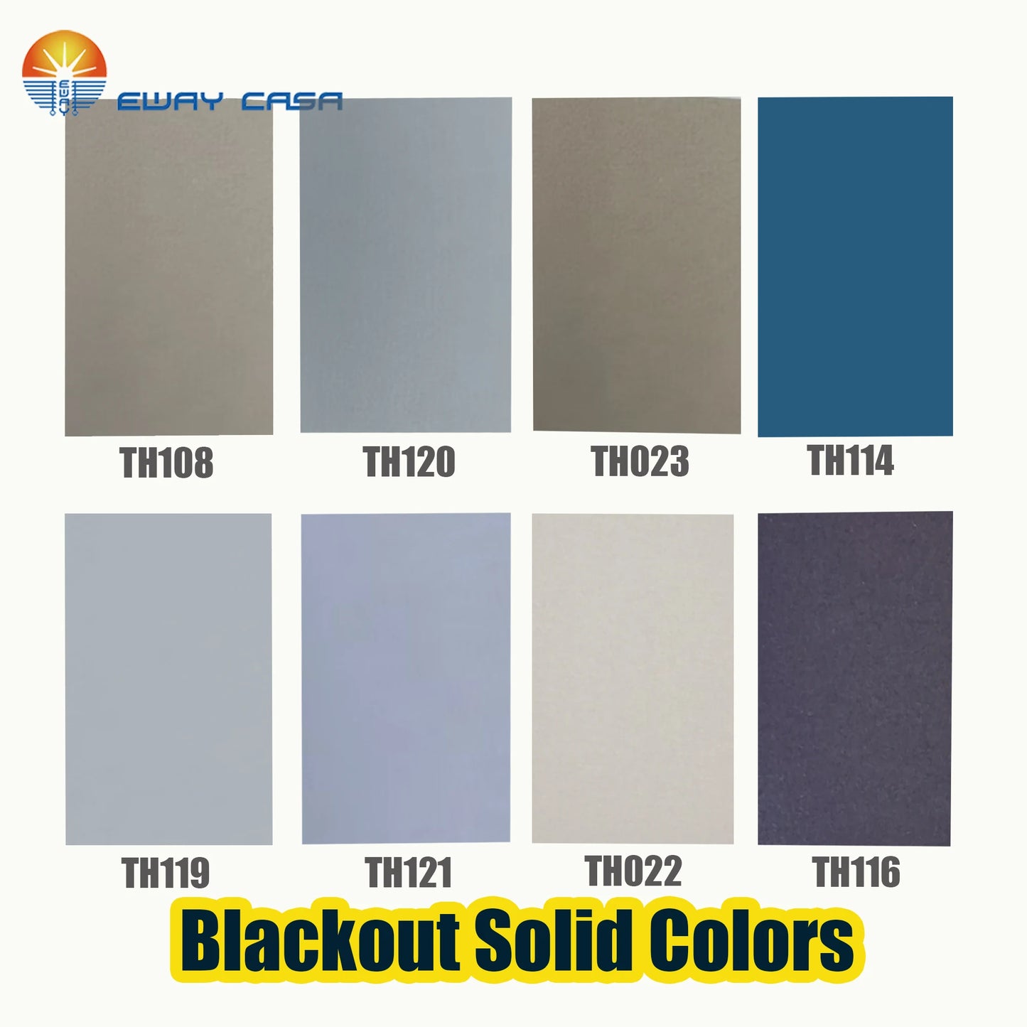 Roman Blind Blackout Solid Fabrics Options