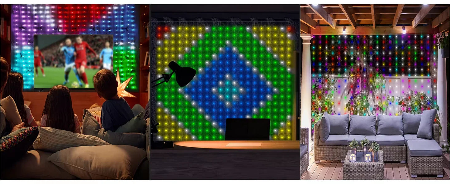 Smart_LED_Curtain_DIY_Light_Multiple Effects