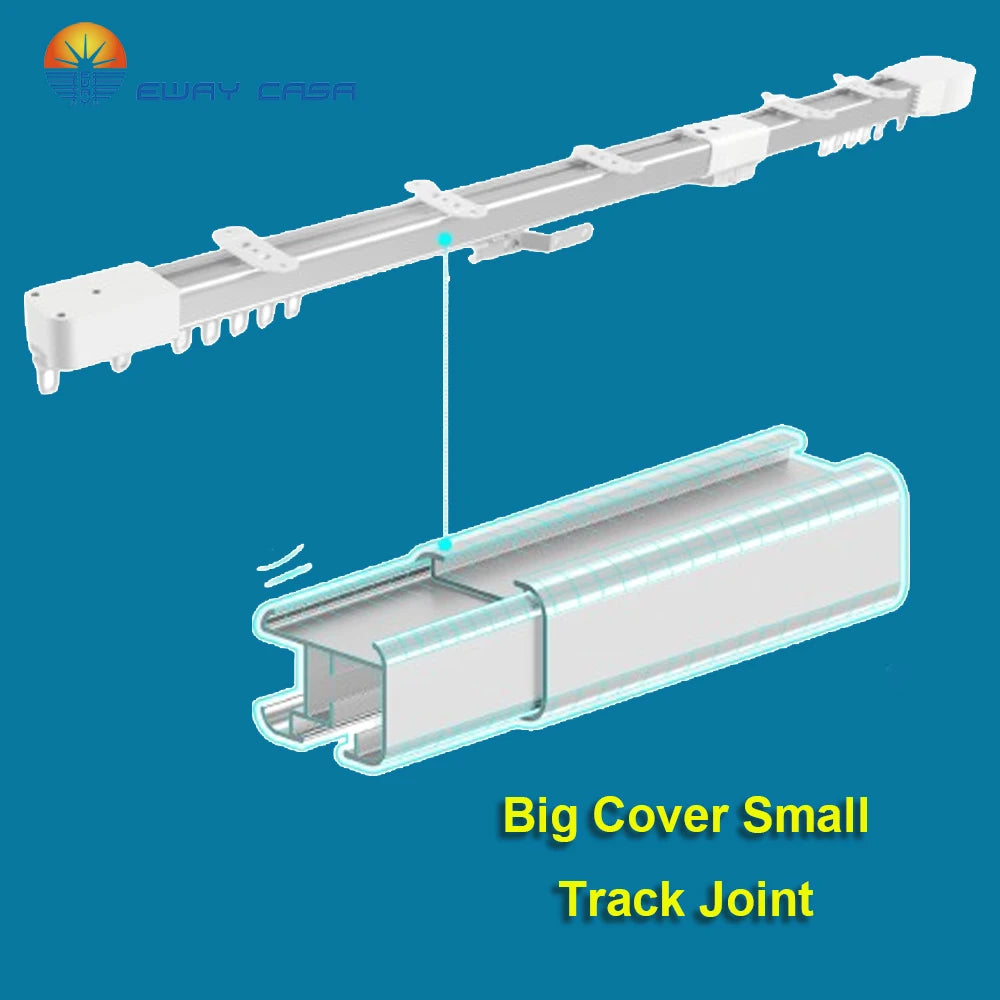electric telescopic curtain track joint
