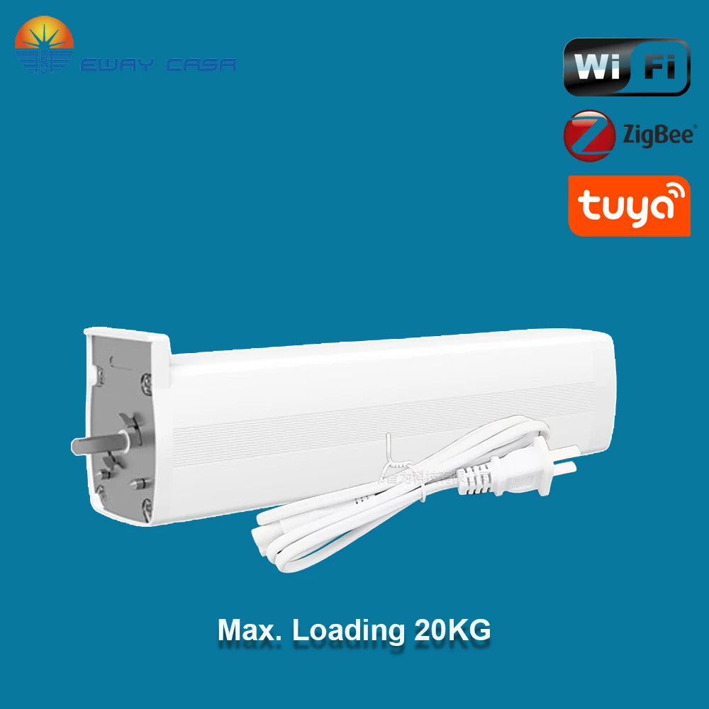 electric telescopic curtain track tuya motor