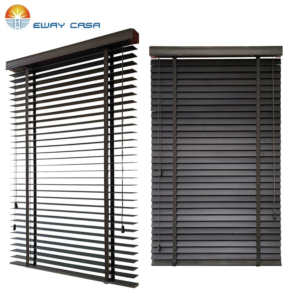 faux wooden blinds views