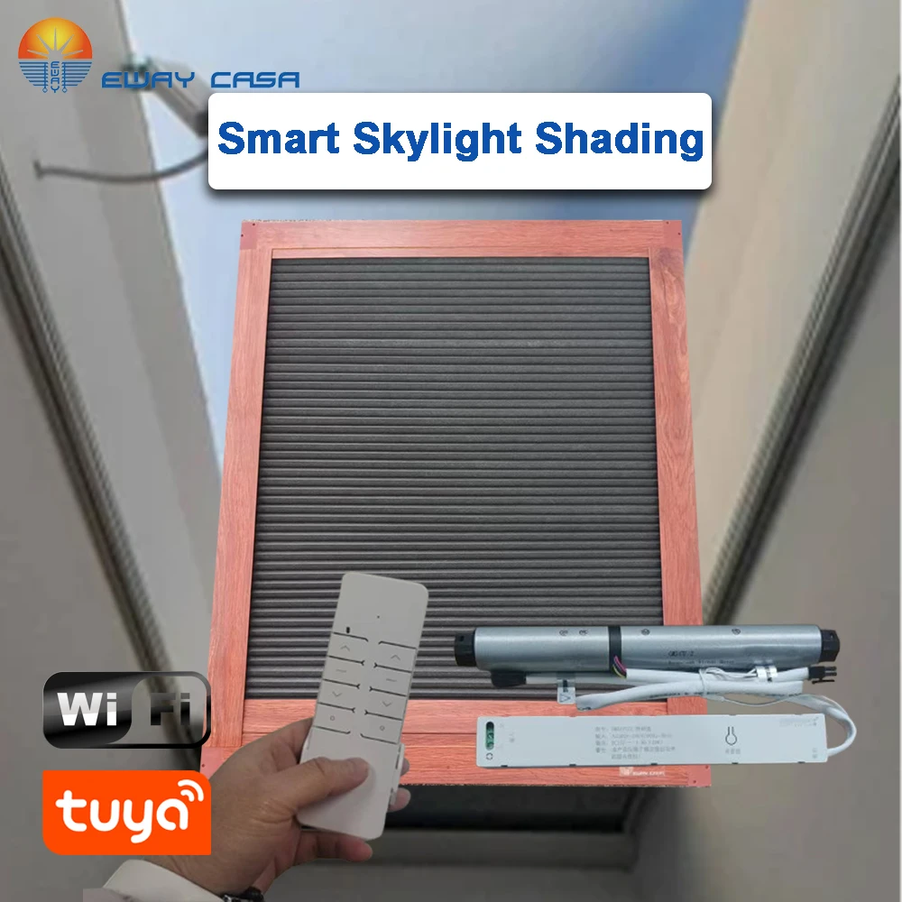 skylight cellular shades plug-in tuya motor system
