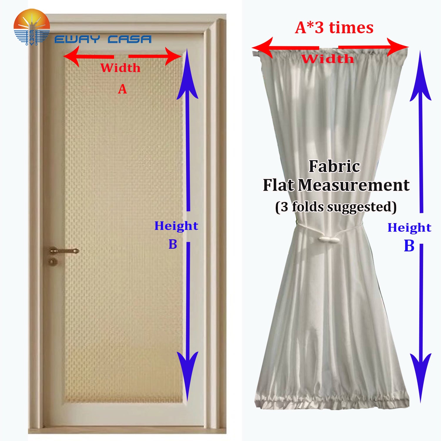 Custom Door Glass Privacy Shades with Decorative Jacquard Fabric Measuring and Fabric Size