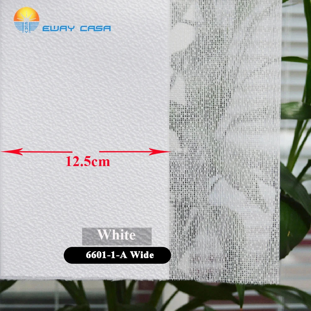 Smart Curved Vertical Blinds Custom Track Made to Drawing Wide Slat