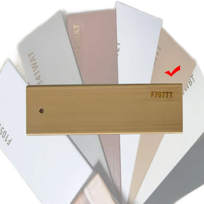 faux wooden blind Cordless control plain brown color