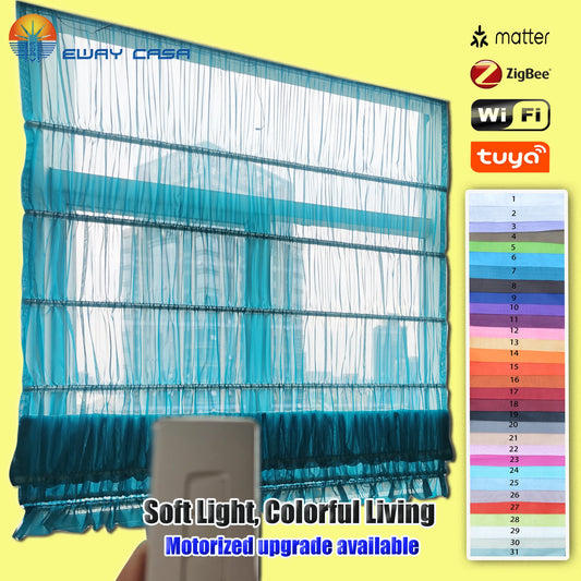 Multi-color balloon sheer curtain for smart home main picture