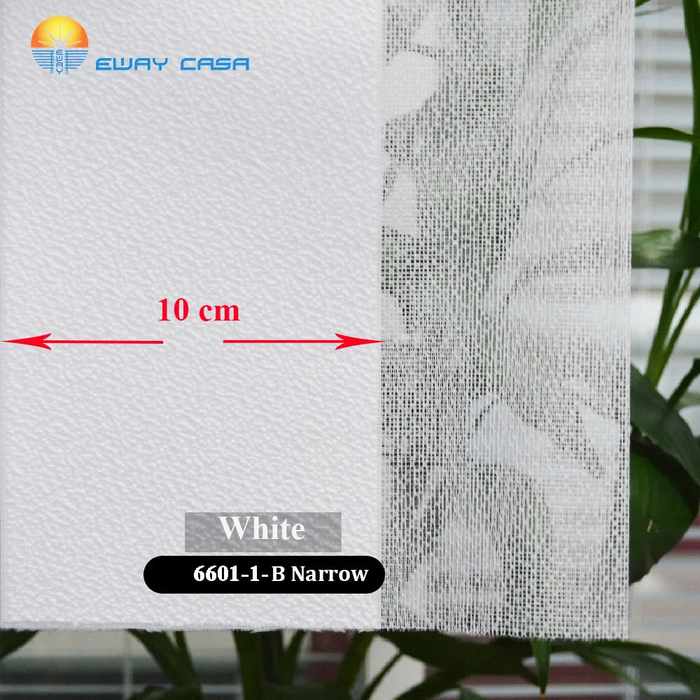 Smart Curved Vertical Blinds Custom Track Made to Drawing Narrow Slat