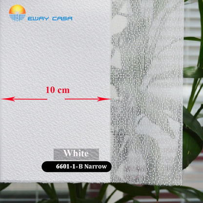Smart Curved Vertical Blinds Custom Track Made to Drawing Narrow Slat