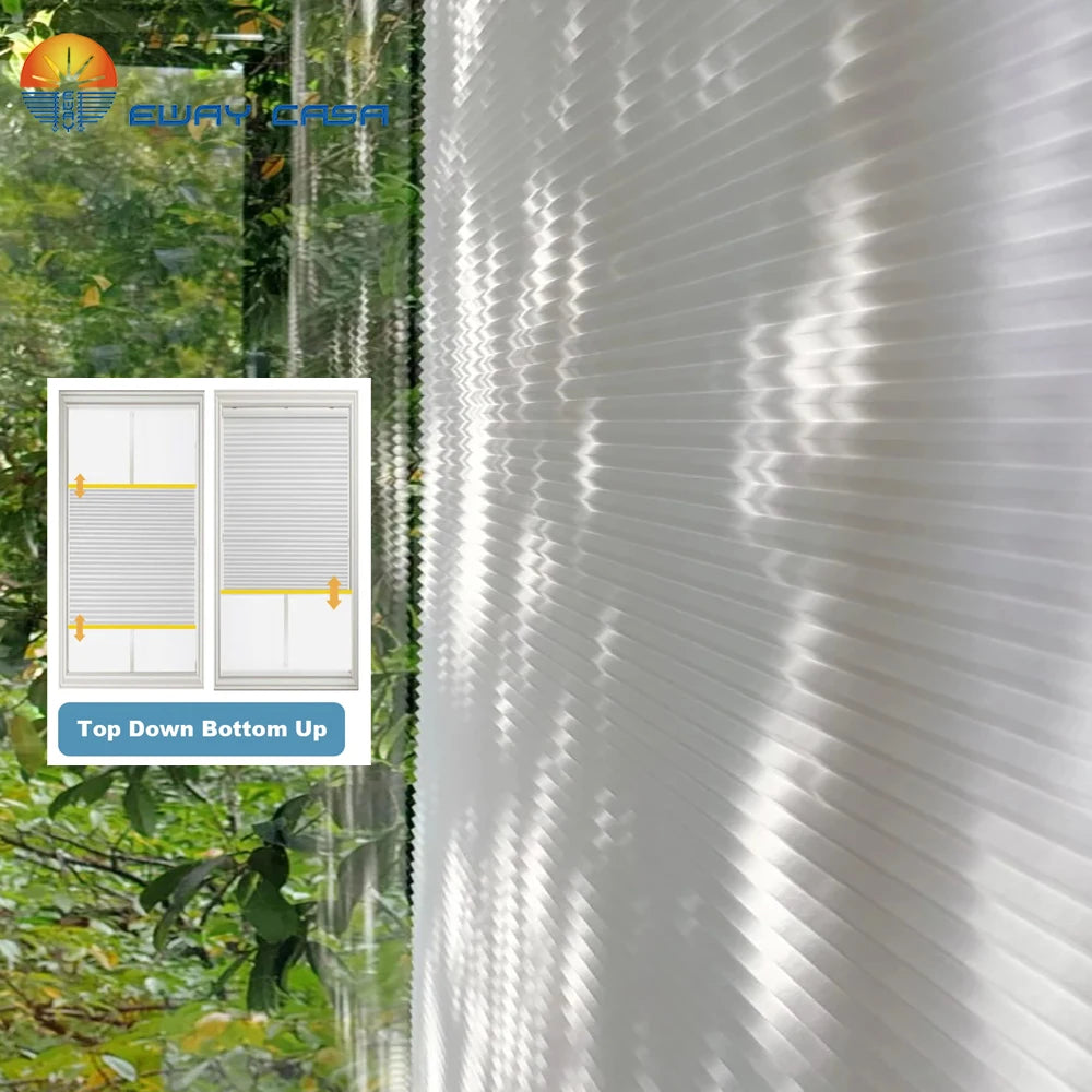 Dual Motor Smart Honeycomb Shades Day & Night Light Control Detail
