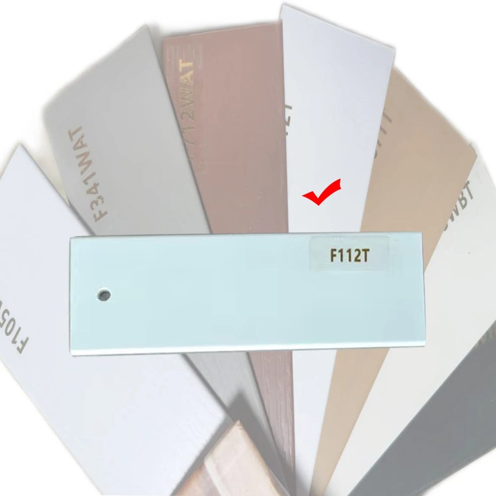 faux wooden blind Cordless control plain white color