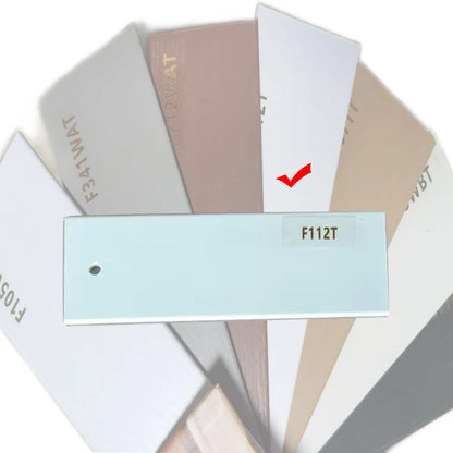 faux wooden blind Cordless control plain white color