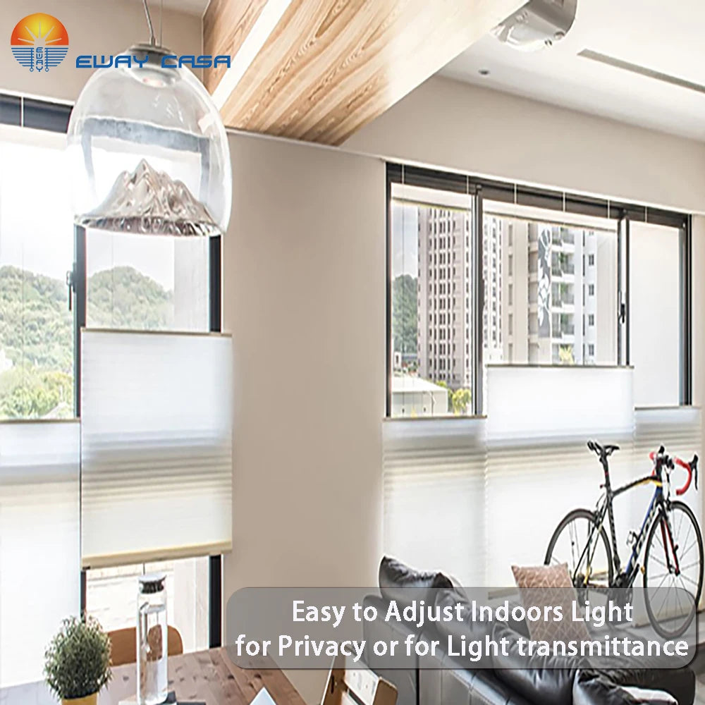 top down bottom up cellular shades privacy & transmittance