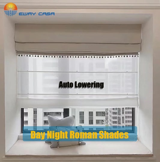 Auto lowering Day Night Roman Blind Main