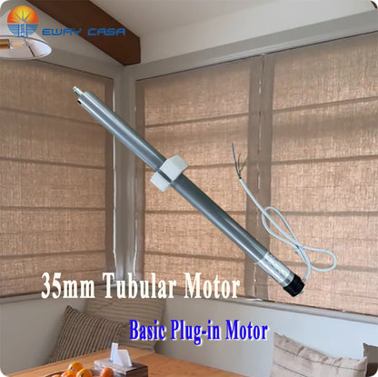 Custom Motorized Roman Shades for Large Windows Basic Motor