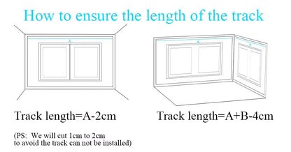 Motorized curtain track installation steps