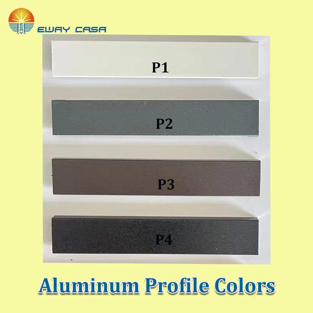 Solar Powered No-Drill Honeycomb Shade for Inward Opening Windows Aluminum Profile Colors