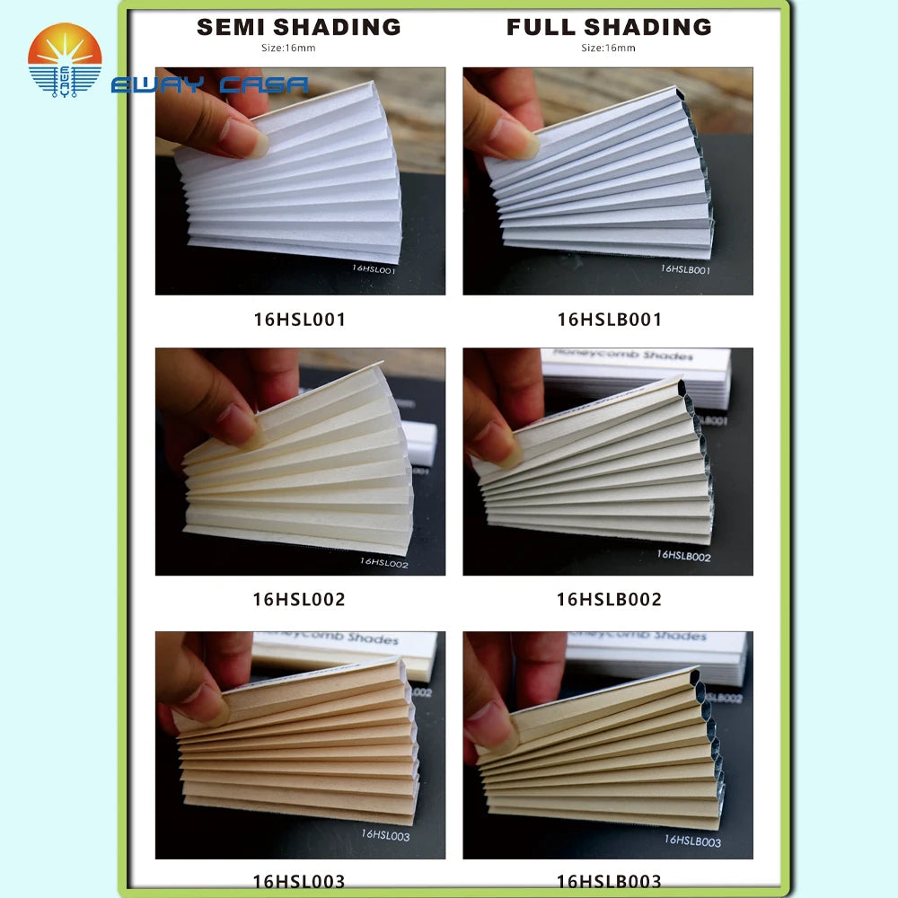 Solar Powered Motorized Honeycomb Shades for Inward-Opening Windows Fabirc Options1