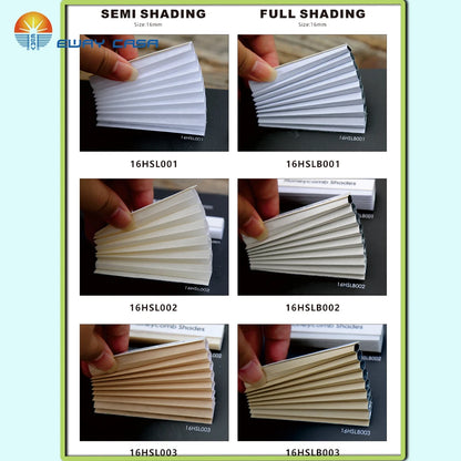 Solar Powered Motorized Honeycomb Shades for Inward-Opening Windows Fabirc Options1