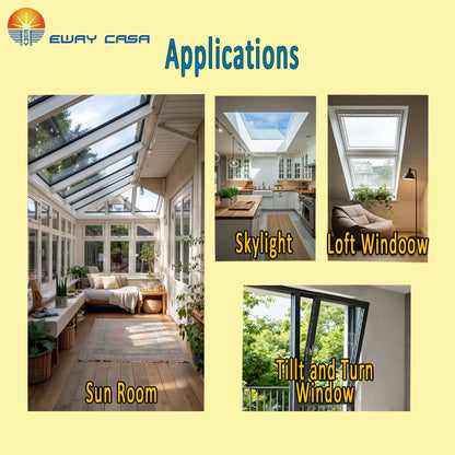 All-in-One Solar Motorized Skylight Shades Applications