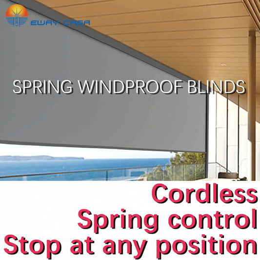 cordless hand push zip track roller blind main