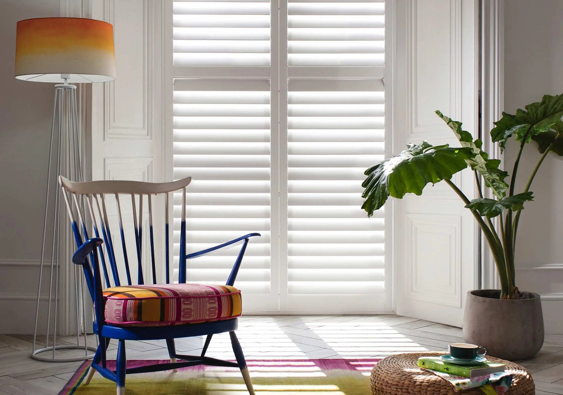 plantation shutters sliding folded door effect 4
