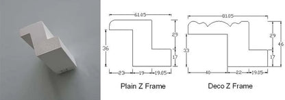Custom Basswood Plantation Shutters Z Frames
