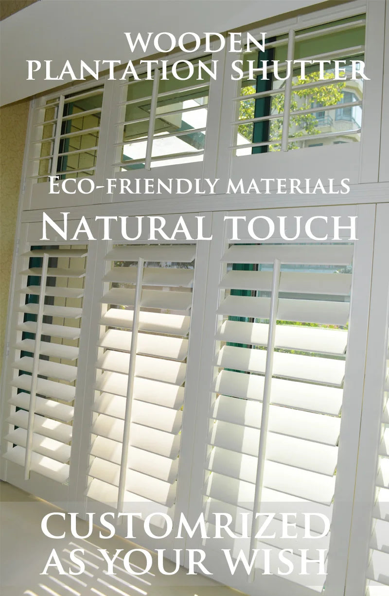 Custom Basswood Plantation Shutters 1:2
