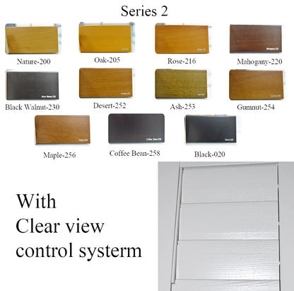 Custom Basswood Plantation Shutters Series 2 Clearview
