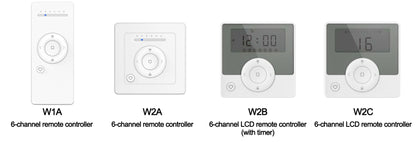 Optional wall magnetic base remote and LCD timer remote