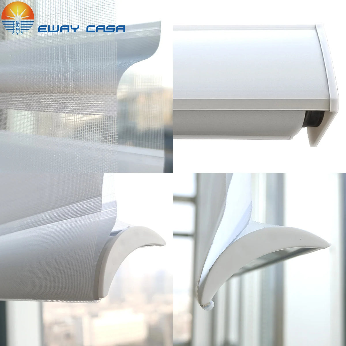 EWAY CASA Smart Motorized Shangri-La Blinds Details