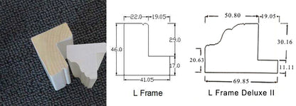 Custom Basswood Plantation Shutters L Frames