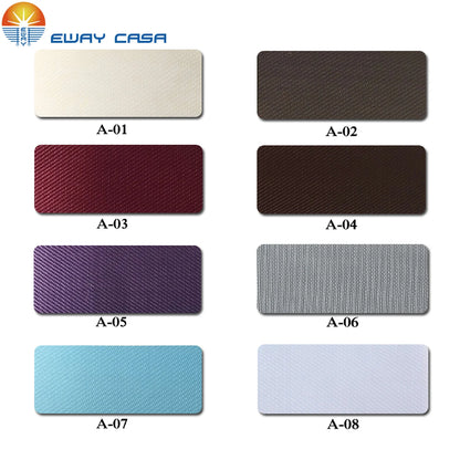 Available colors of Shangri-La roller blinds
