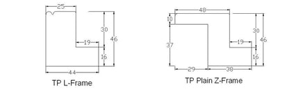 Custom Waterproof PVC Plantation Shutters Simple L Z Frames