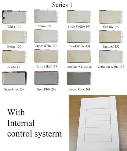 Custom Basswood Plantation Shutters Series 1 Internal Control