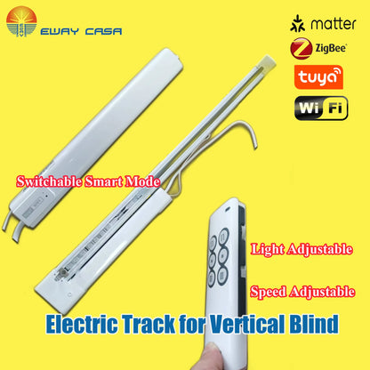 Smart Curved Vertical Blinds Custom Track Made to Drawing Motor System