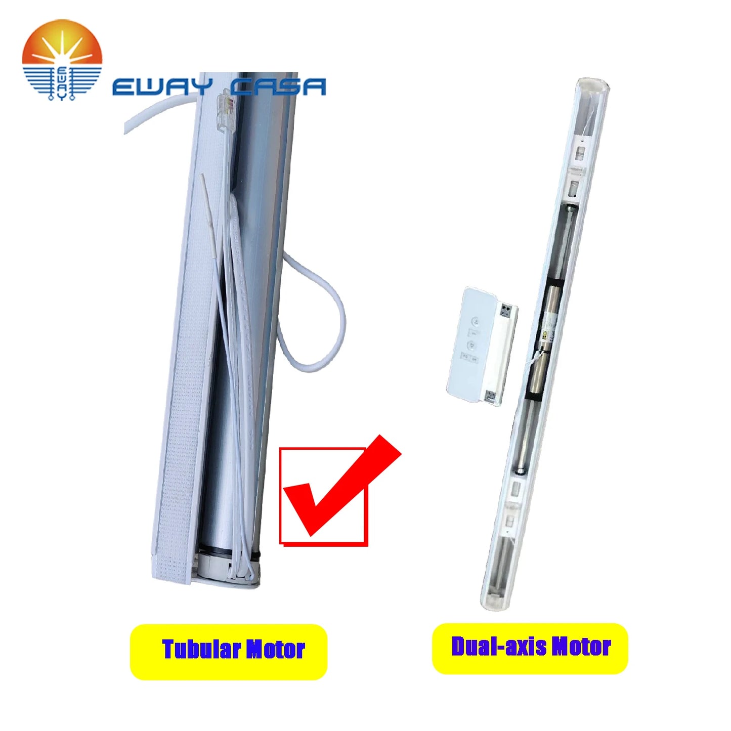 Electric Track for Roman Blinds 25mm Motors