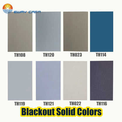 Roman Blind Blackout Solid Fabrics Options