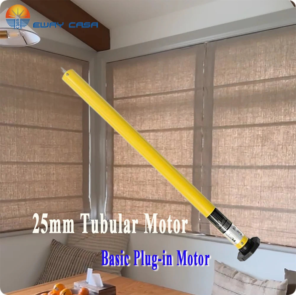 Electric Track for Roman Blinds 25mm Plug-in Motor
