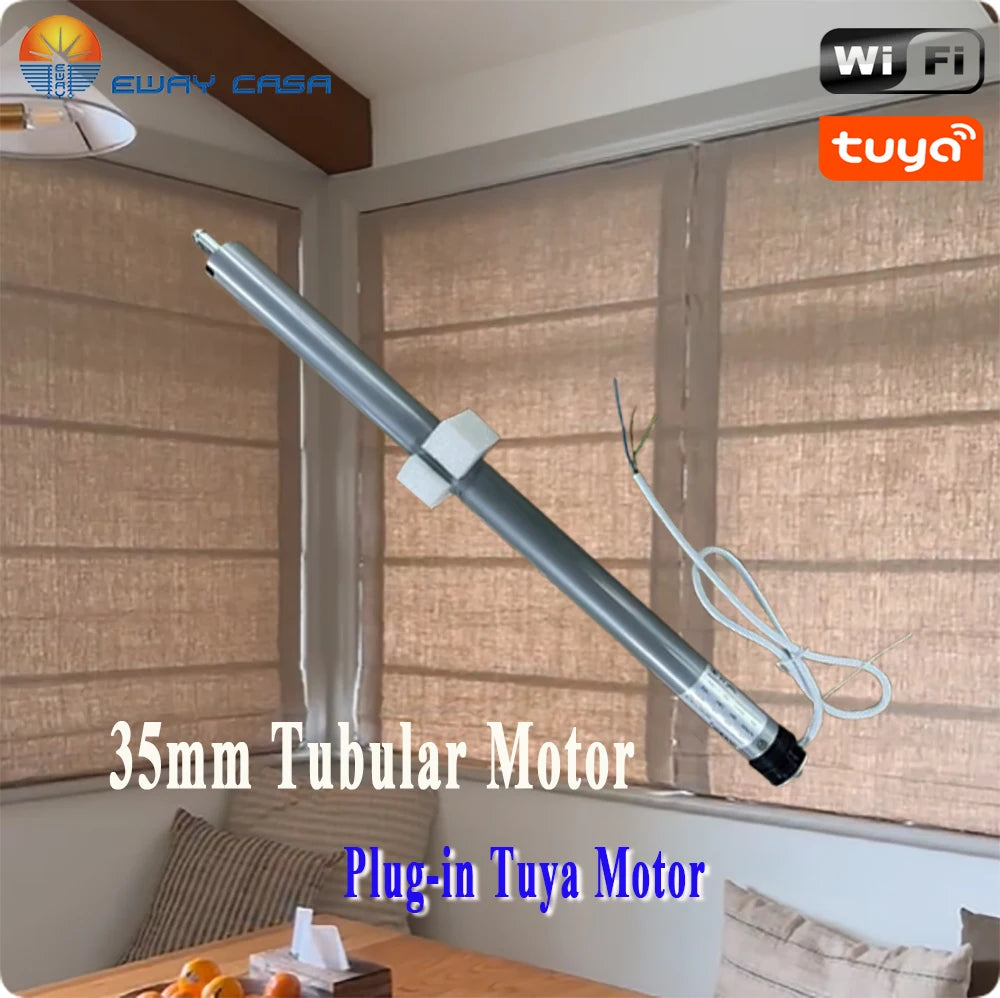 Custom Motorized Roman Shades for Large Windows Wifi Motor