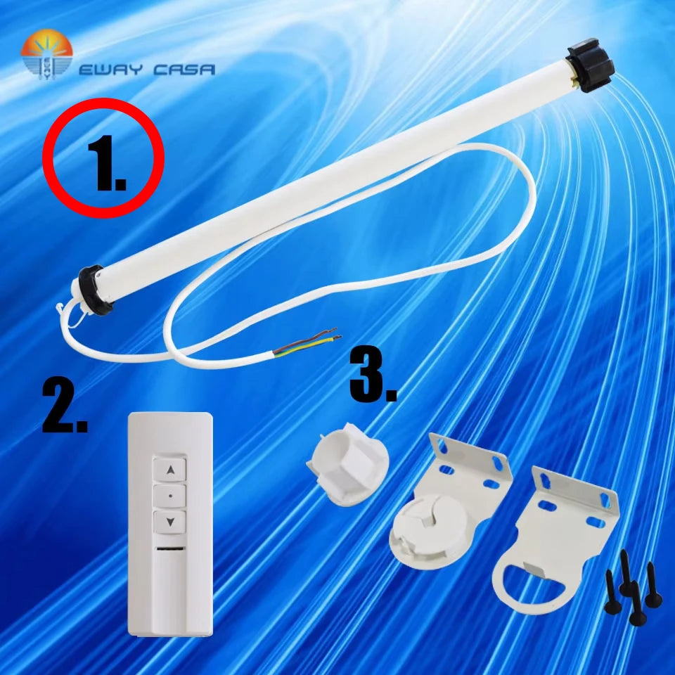 Tubular motor set for motorized blinds