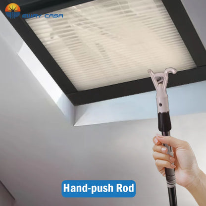SkylightBlinds Mosquito Nets Double Cellular Blackout Blinds Honeycomb Hand-push Rod