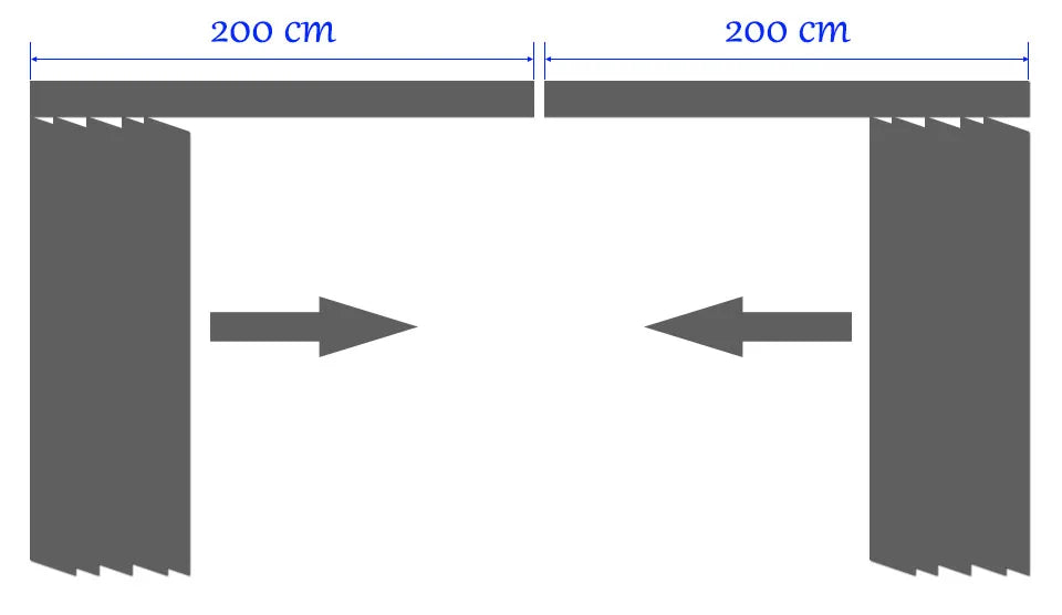 Vertical Window Blinds Max size split 